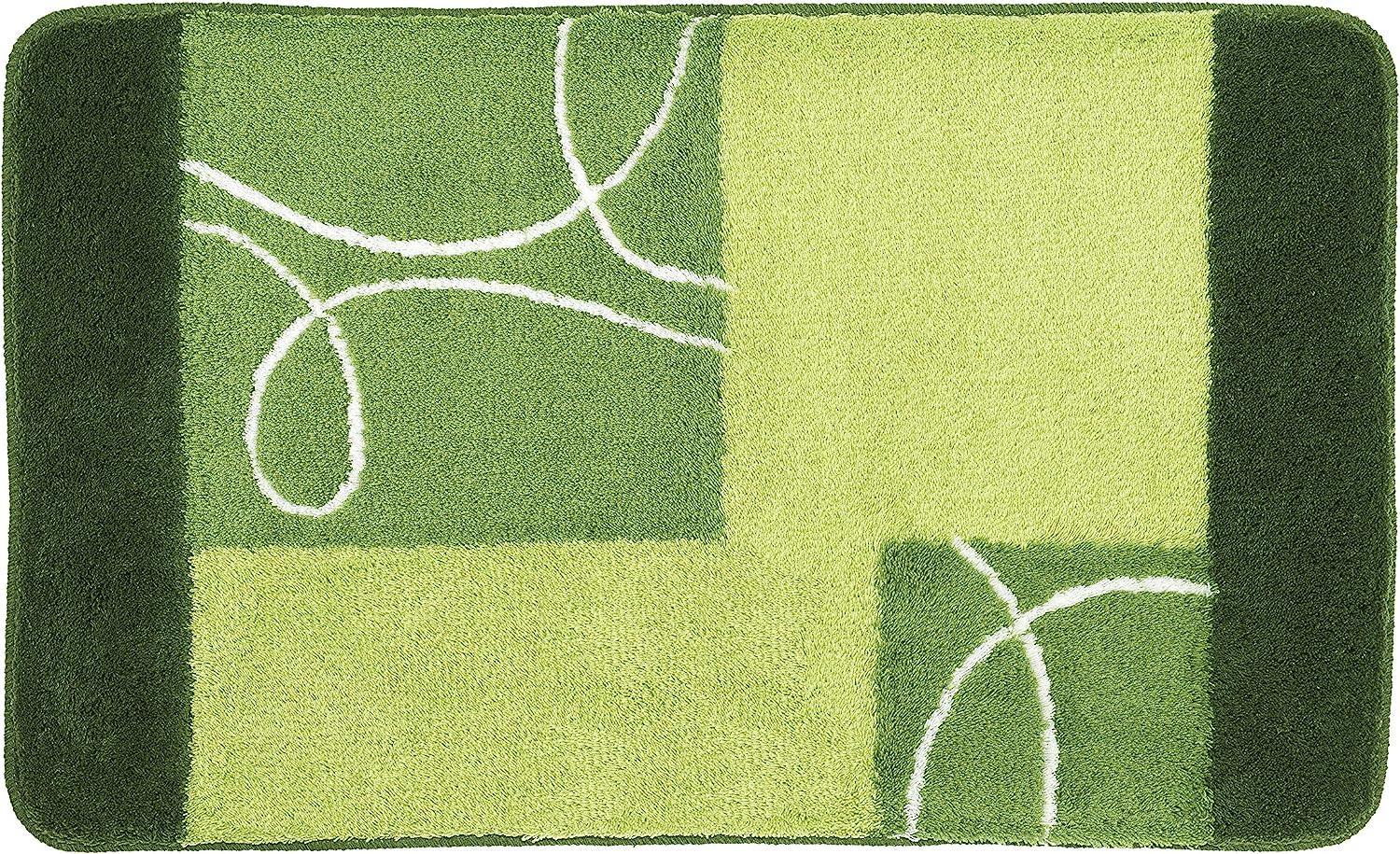 Kleine Wolke Badteppich Curly kiwigrün, 60 x 100 cm Bild 1