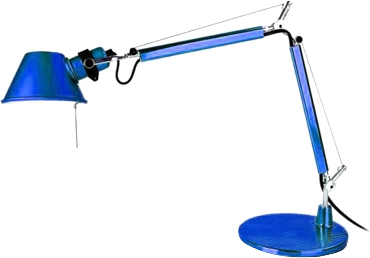 Artemide Tolomeo Micro Tischlampe mit Fuss, Länge 45 Höhe 37 max 73 cm, blau Bild 1