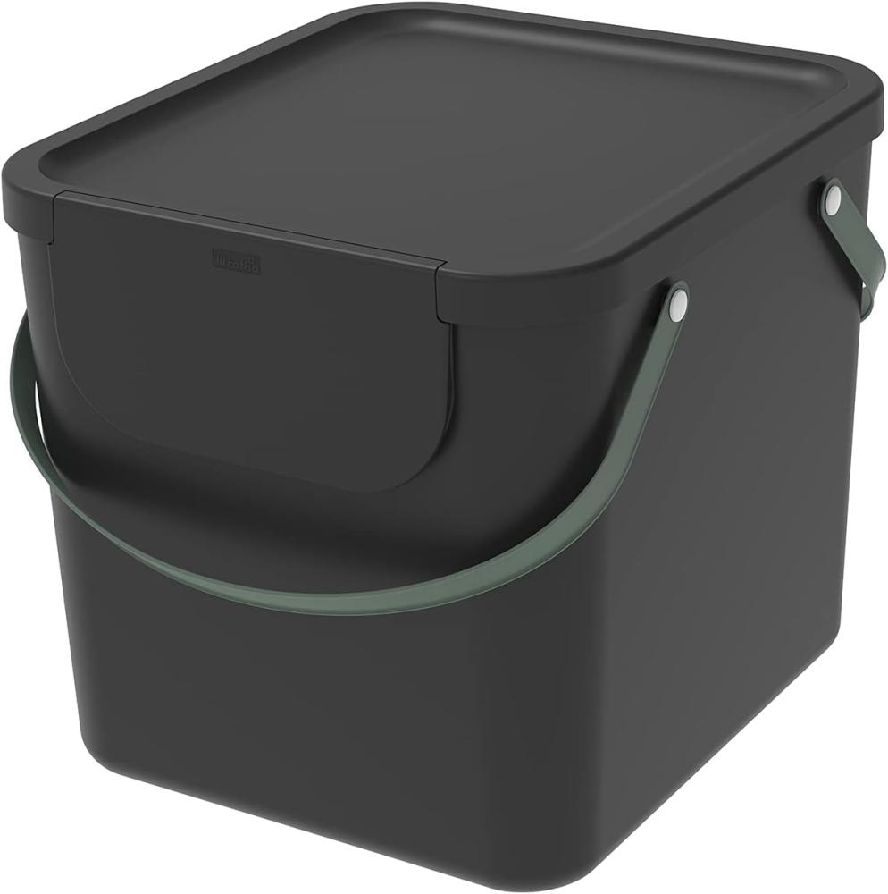 Rotho 'Albula' Müllsystem, 40 Liter, Kunststoff schwarz, B/H/T: 35,8 x 34 x 40 cm Bild 1