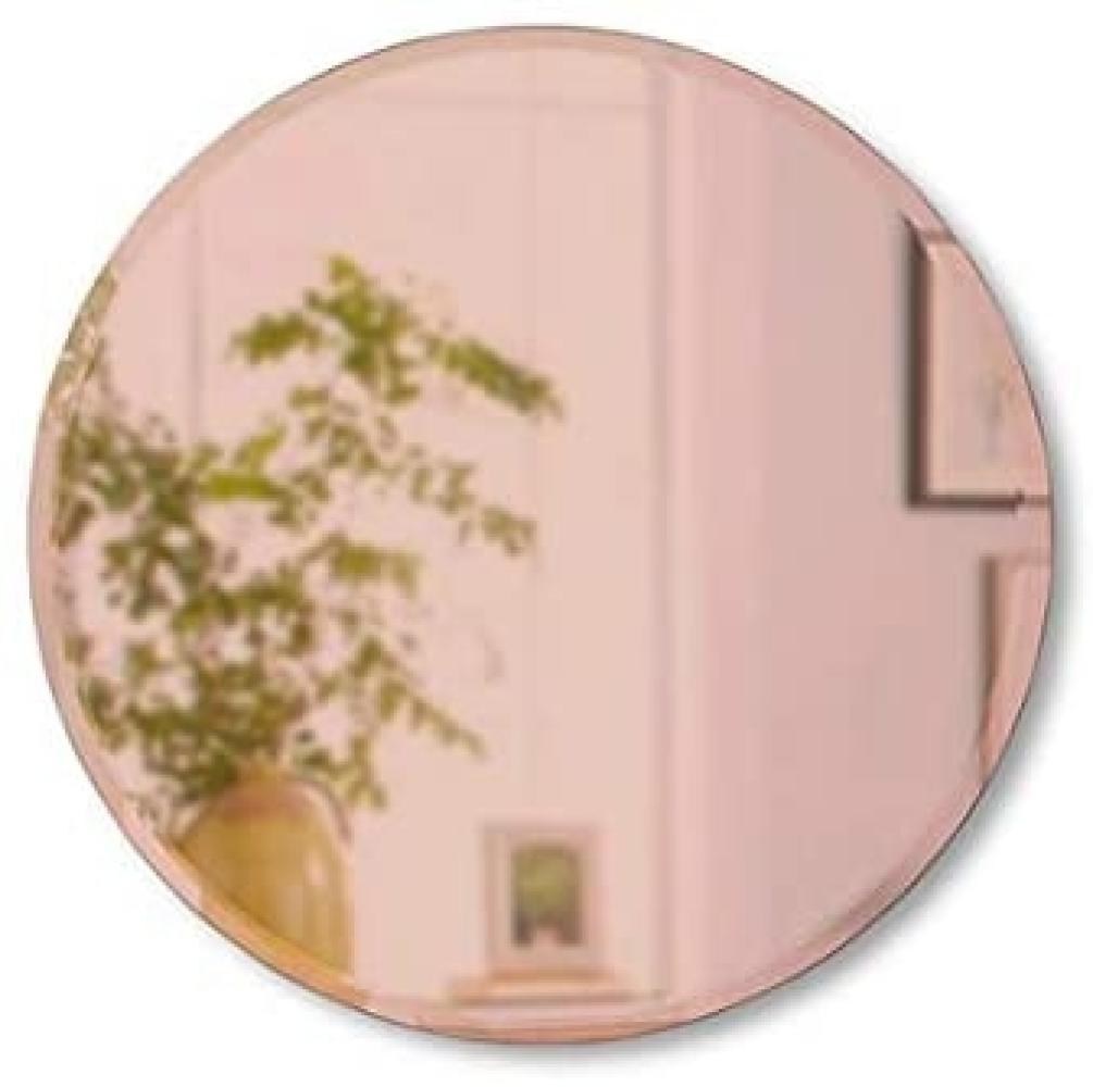 Umbra Bevy Wandspiegel, Flurspiegel, Spiegel, Schminkspiegel, Kosmetikspiegel, Ø 91 cm, Kupfer, Glas, 1013719-880 Bild 1