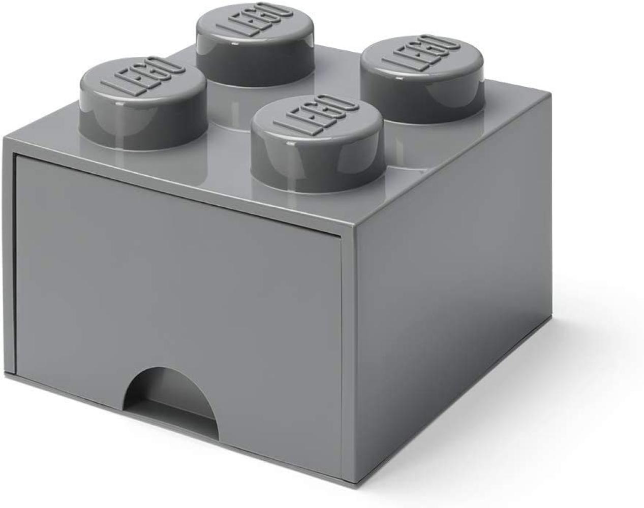 Room Copenhagen 'LEGO Storage Brick Drawer 4' Aufbewahrungsbox dunkelgrau Bild 1