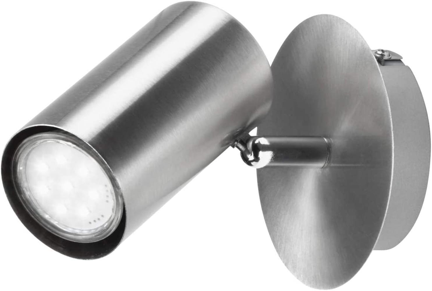 LED Wandstrahler FAINA einflammig in Silber matt - Spot dreh-und schwenkbar Bild 1