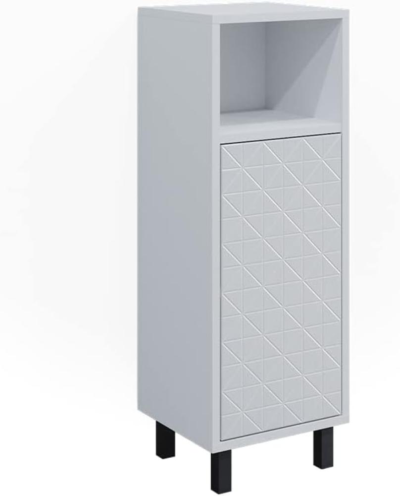 Vicco Badschrank Agasta 30cm, schmaler Schrank für Badezimmer in weiß Bild 1