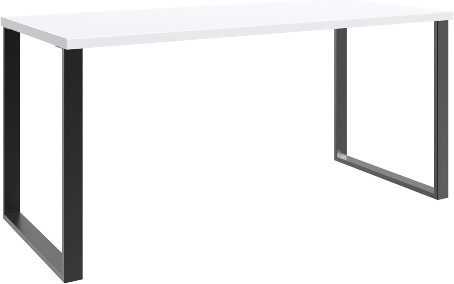 Schreibtisch >HOME DESK< in weiß - 159x75x70cm (BxHxT) Bild 1