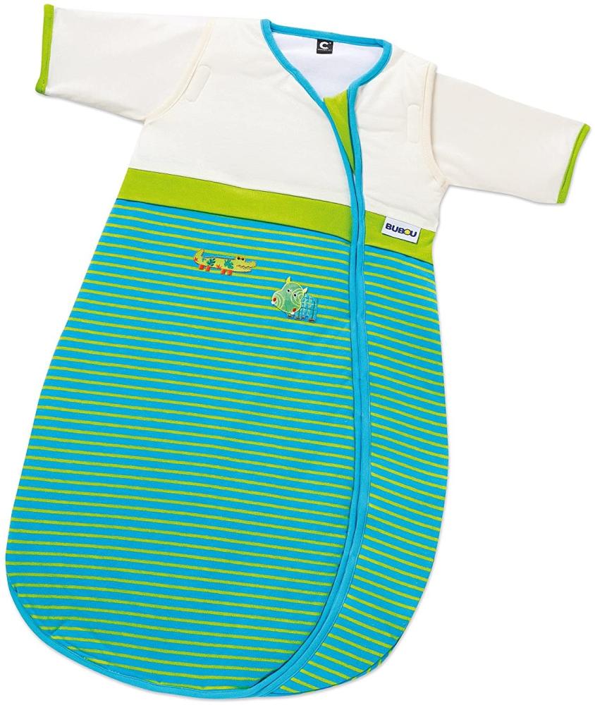 Gesslein 770125 Bubou Babyschlafsack mit abnehmbaren Ärmeln: Temperaturregulierender Ganzjahreschlafsack für Neugeborene, Baby Größe 50/60 cm Beige Bild 1