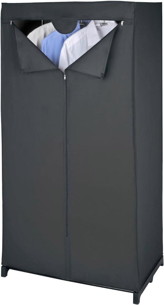 Tragbarer Klappschrank Deep Black WENKO, praktisches Möbelstück mit Reißverschluss schützt vor Staub - WENKO Bild 1