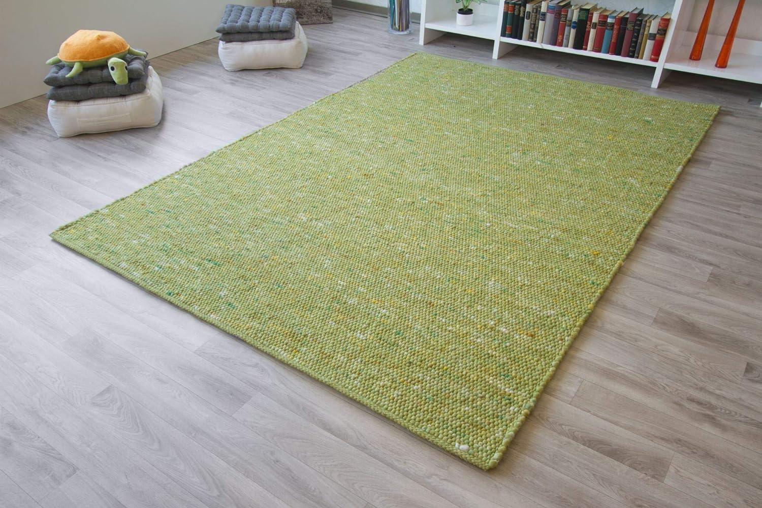 Handweb Teppich Rubi, Farbe: grün, Größe: 250x350 cm Bild 1