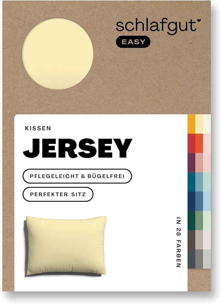 Schlafgut Kissenbezug EASY Jersey | Kissenbezug einzeln 60x80 cm | yellow-mid Bild 1