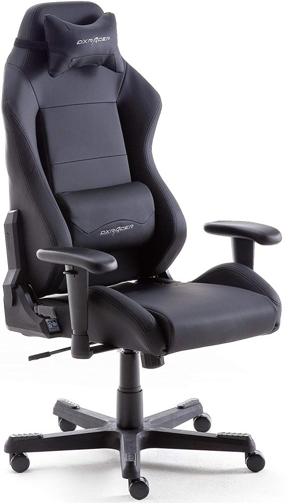Robas Lund DX Racer 3 Gaming Stuhl Bürostuhl Schreibtischstuhl mit Wippfunktion Gamer Stuhl Höhenverstellbarer Drehstuhl PC Stuhl Ergonomischer Chefsessel, schwarz Bild 1