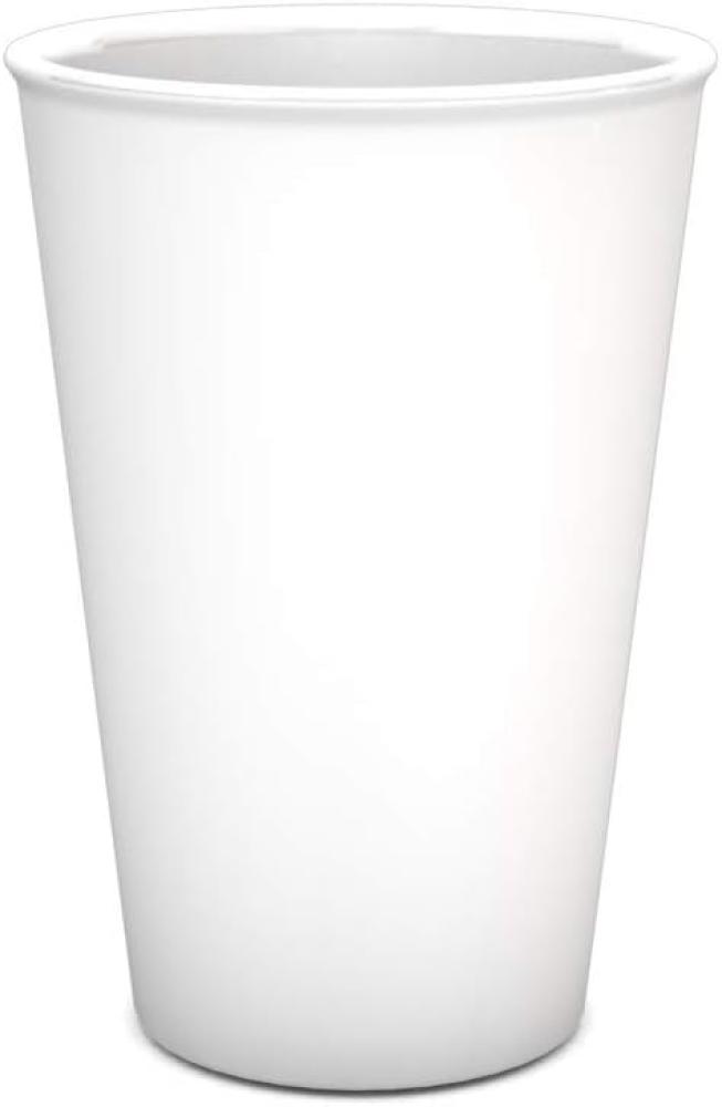 Ornamin Becher 400 ml weiß (Modell 1210) nachhaltiger Mehrweg Becher Kunststoff Bild 1