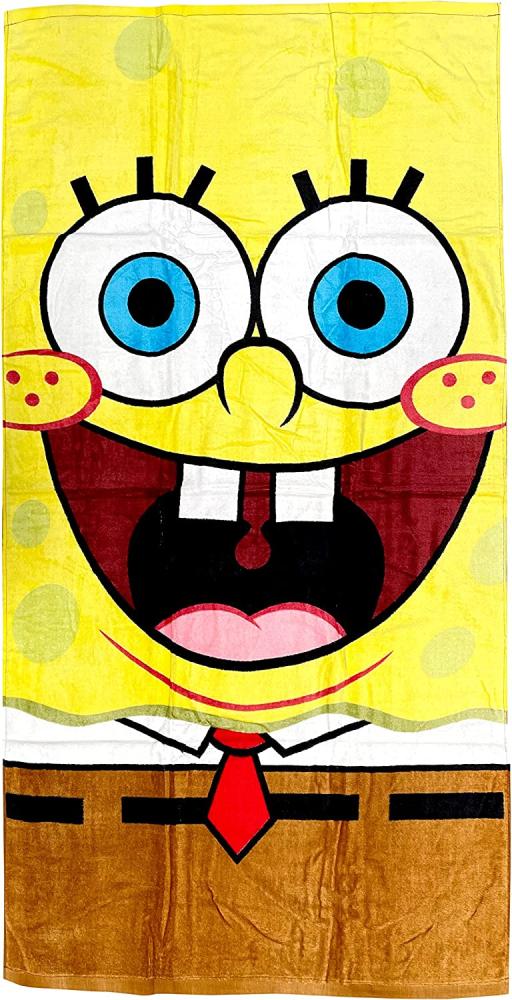 strandtuch Spongebob junior 140 x 70 cm Baumwolle gelb Bild 1