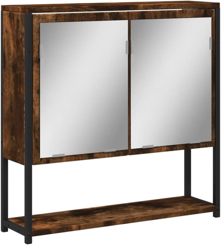 Bad-Spiegelschrank Räuchereiche 60x16x60 cm Holzwerkstoff 842423 Bild 1