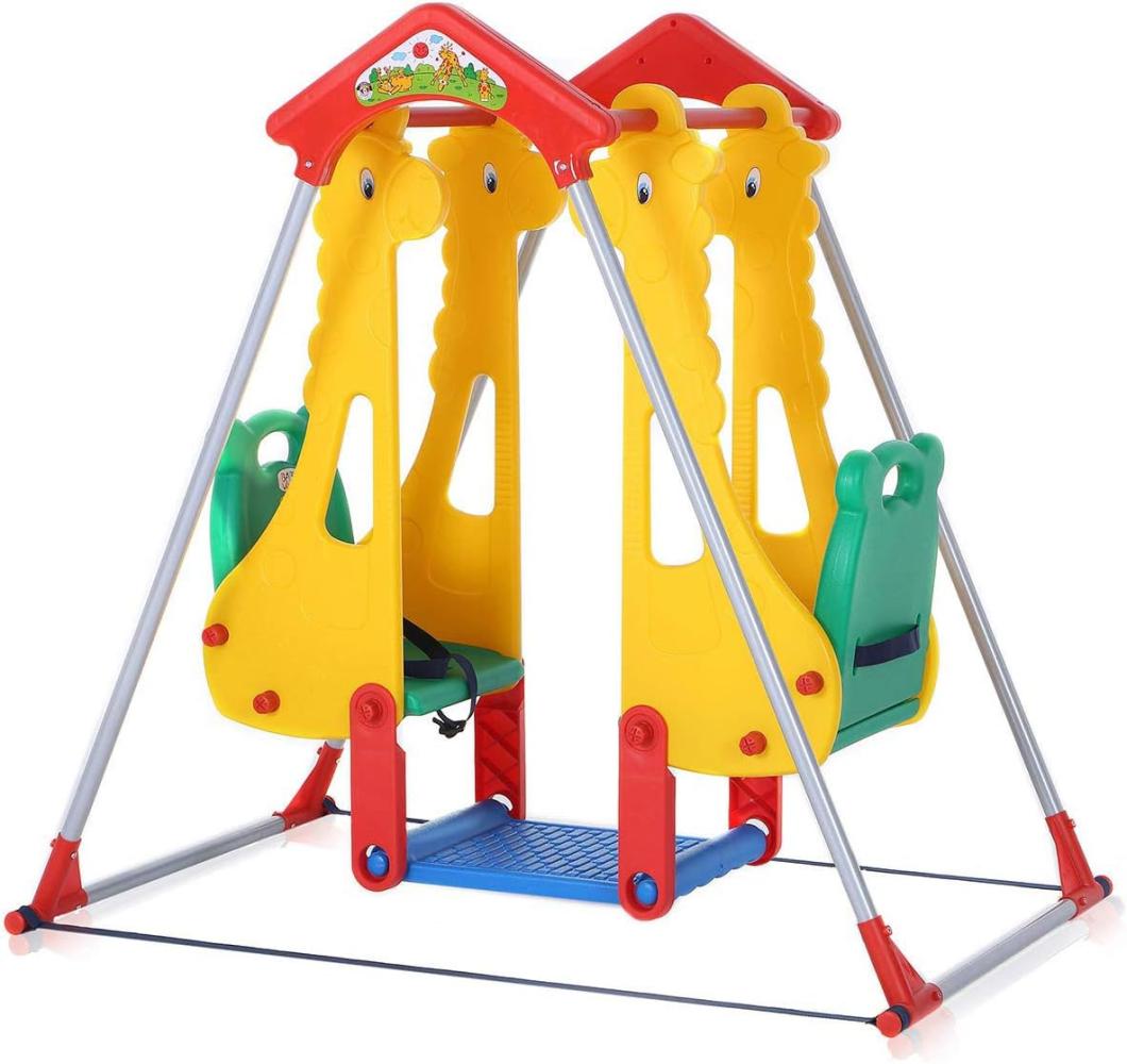 Baby Vivo Spielplatzschaukel / Doppelschaukel für Indoor Outdoor - Zoo Bild 1