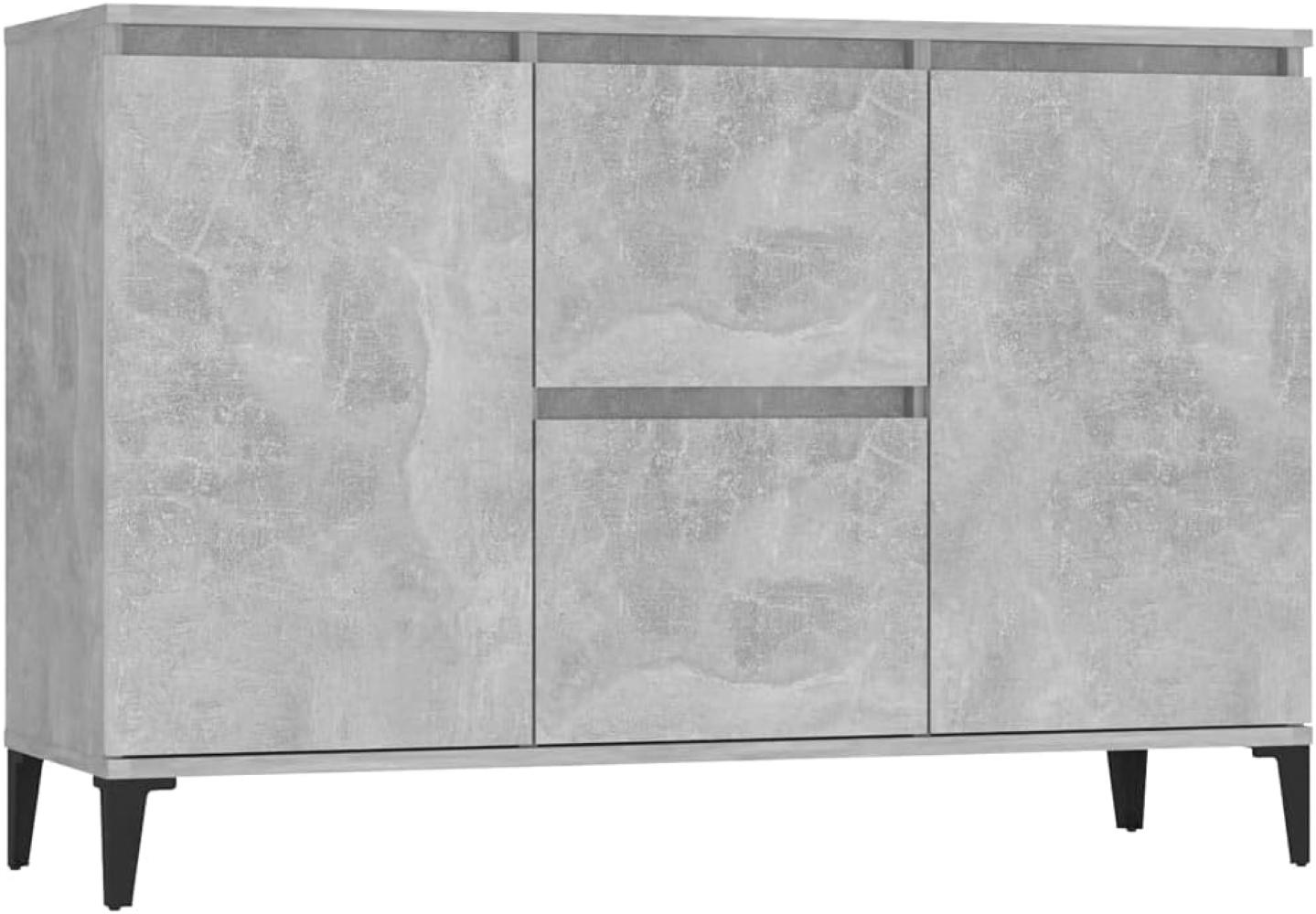 Sideboard Betongrau 104x35x70 cm Holzwerkstoff Bild 1