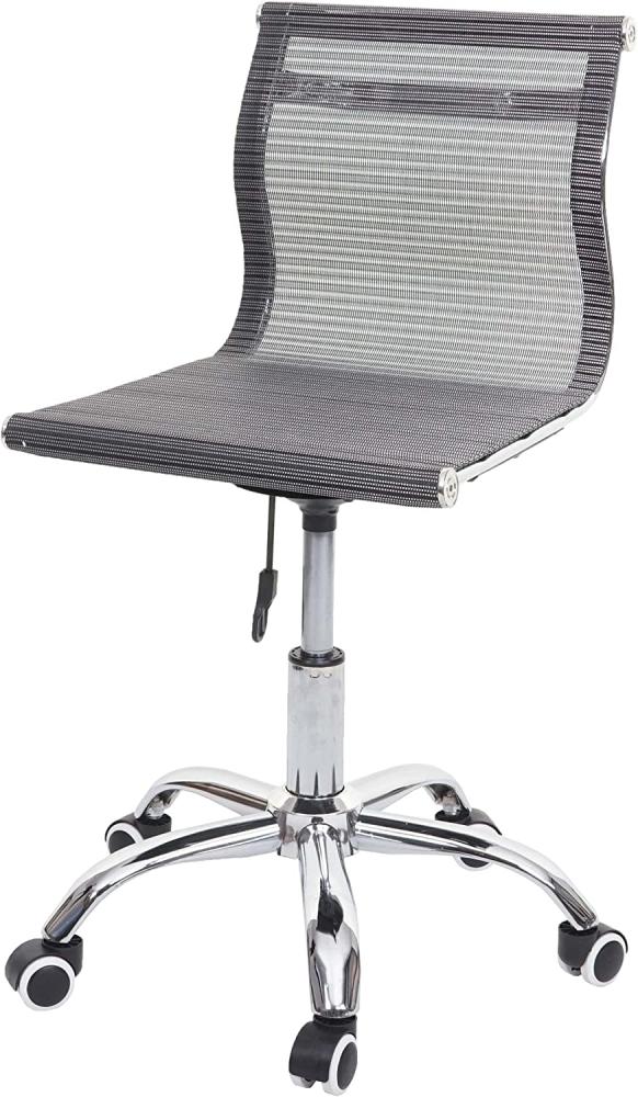 Bürostuhl HWC-K53, Drehstuhl Schreibtischstuhl Computerstuhl, Netzbezug Stoff/Textil ~ grau Bild 1