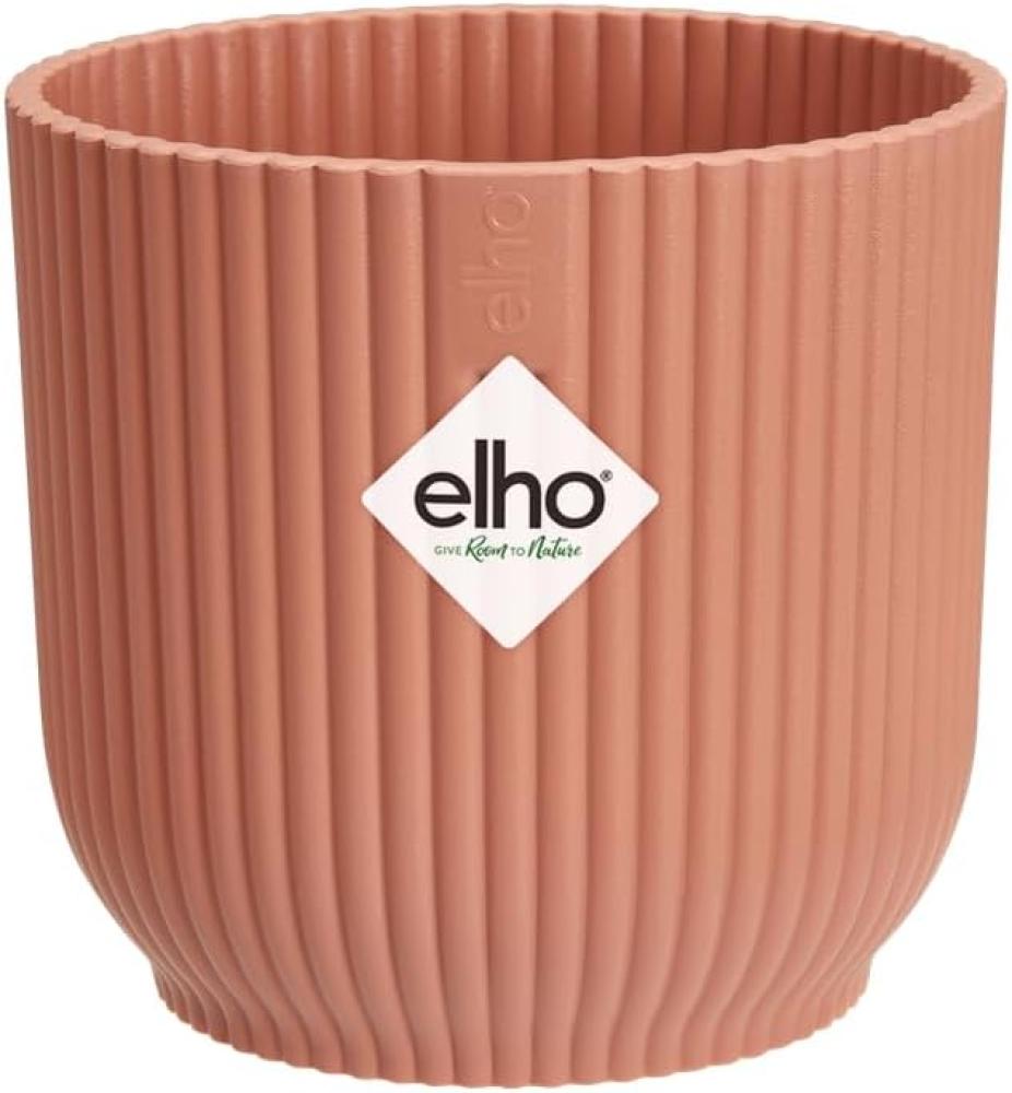 elho Vibes Fold Rund Mini 9 Pflanzentopf - Blumentopf für Innen - 100% recyceltem Plastik - Ø 9. 3 x H 8. 8 cm - Rosa/Zartrosa Bild 1