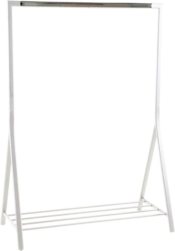AC Design Furniture Keld Kleiderständer weiß, Garderobenständer mit Ablage, Schlafzimmer, Flurgarderobe aus Metall, 1 Stk. Bild 1