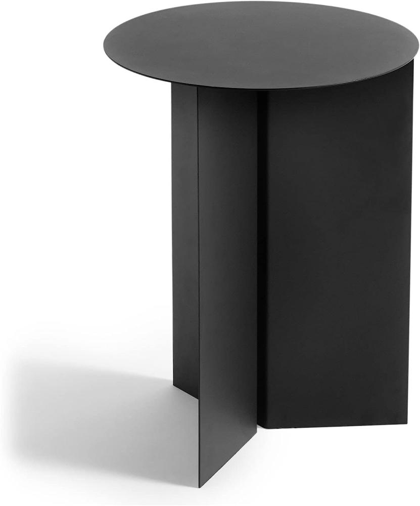 Hay Slit Table Round High Beistelltisch, Stahl, Black, 35cm Bild 1