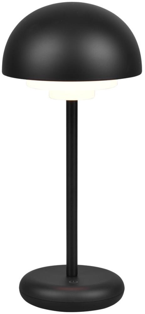 Outdoor LED Akku Tischleuchte ELLIOT mit Touch Dimmer, Schwarz Höhe 30cm Bild 1