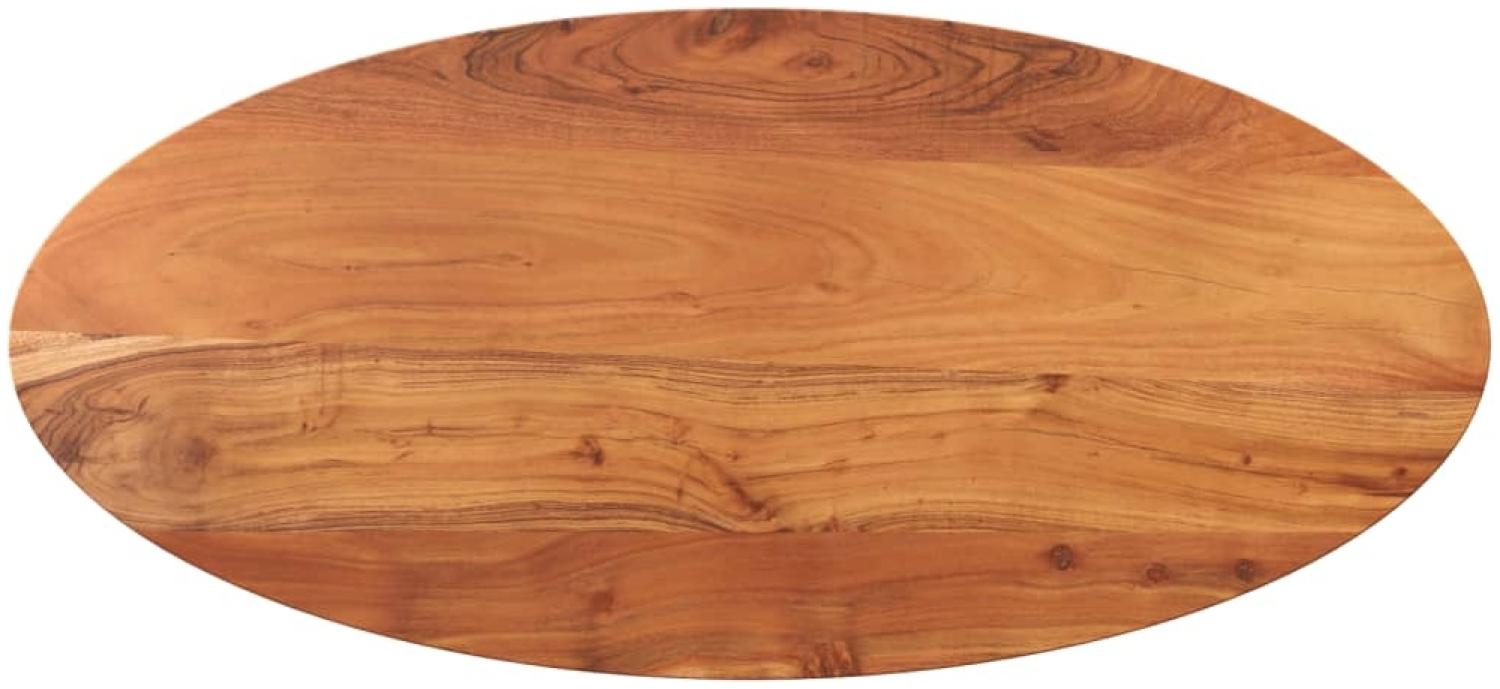 Tischplatte 100x40x2,5 cm Oval Massivholz Akazie 370800 Bild 1