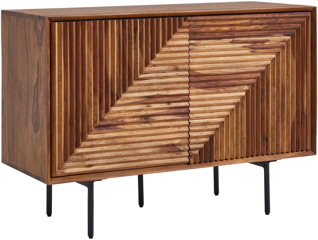 KADIMA DESIGN "Harmony" 3D-Sideboard mit Metalldetails und viel Stauraum, elegantes Wood-Design. Bild 1