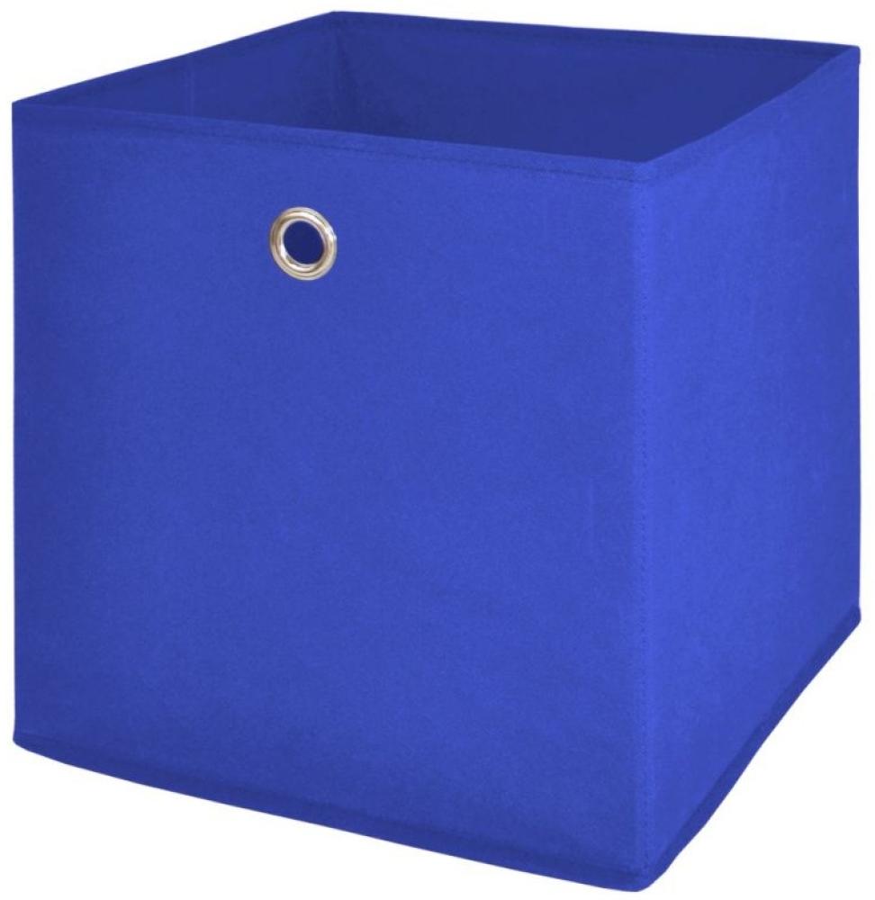 Faltbox Box Stoffbox- Delta - Größe: 32 x 32 cm / 3er Set - Blau Bild 1