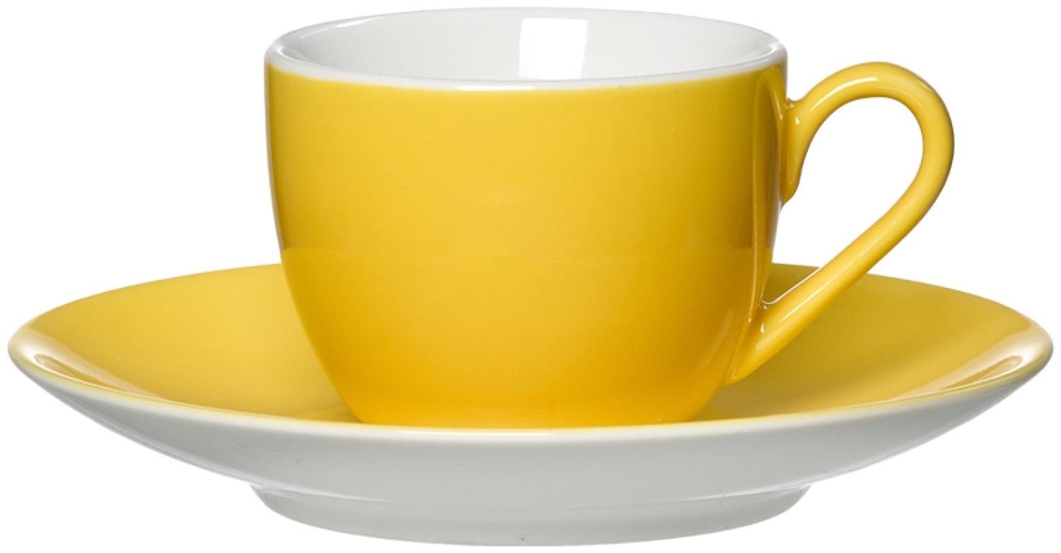 Ritzenhoff & Breker DOPPIO Espressotasse mit Untertasse 80 ml gelb Bild 1