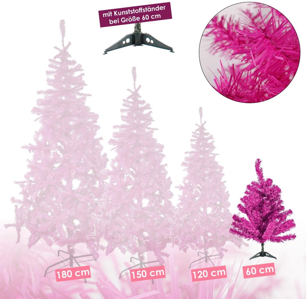 Künstlicher Weihnachtsbaum inkl. Ständer Tannenbaum Christbaum Lila 60cm Bild 1