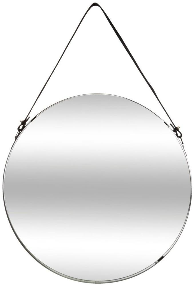 Runder Spiegel mit Schnur, Ø 38 cm, schwarz Bild 1