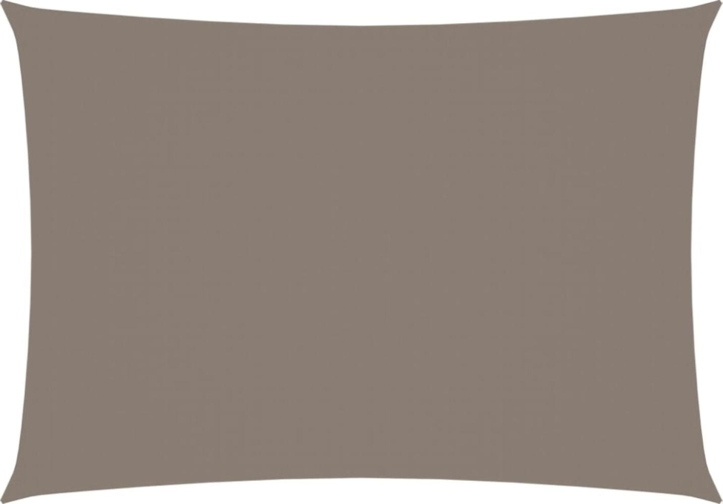 Sonnensegel Oxford-Gewebe Rechteckig 3,5x5 m Taupe Bild 1