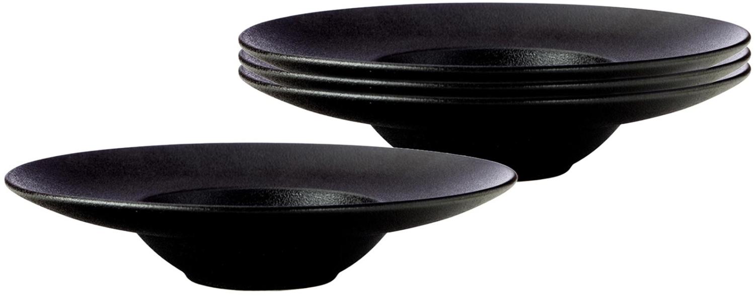 Maxwell & Williams Caviar Black Pasta- und Suppenteller tief ø 28 cm 4er Set Bild 1