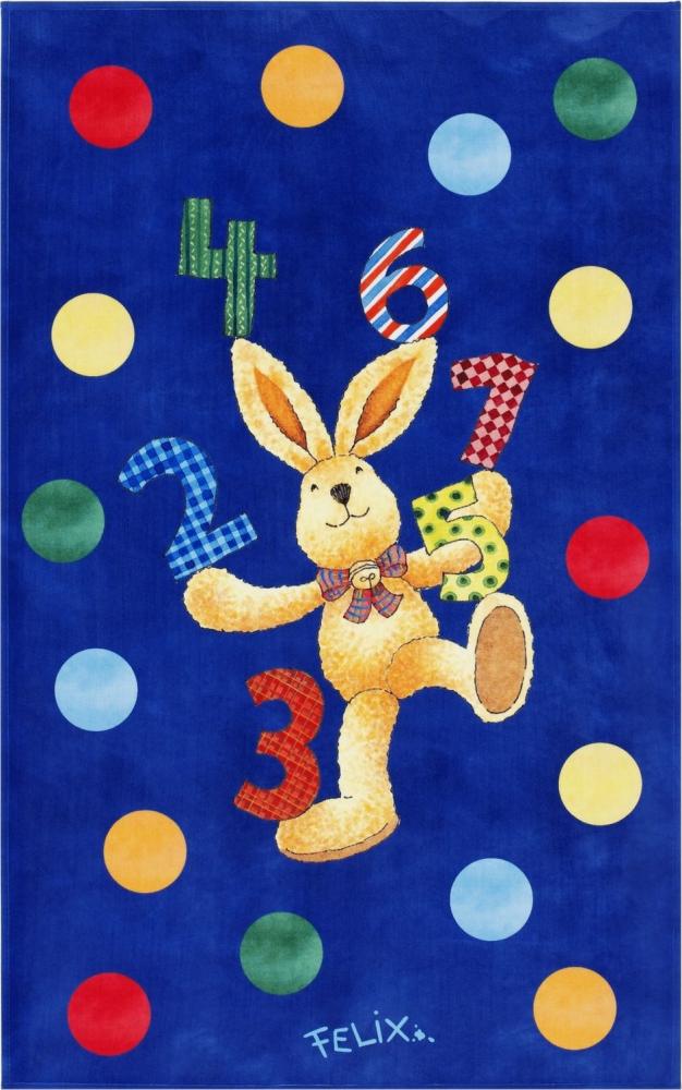 Kinderteppich- FELiX Spiel und Lern Teppich, Spielen mit Zahlen, in Zwei Größen, Teppich 160 x 100 cm Bild 1