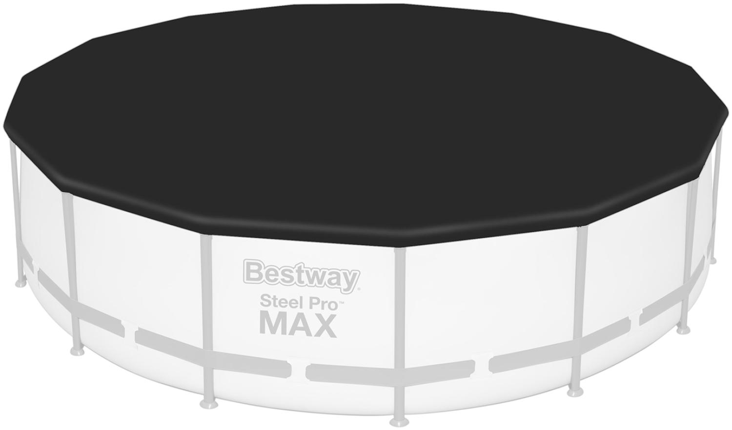 Bestway® Ersatzteil Abdeckplane (schwarz) für Steel Pro MAX™ Pools Ø 457 cm, rund Bild 1