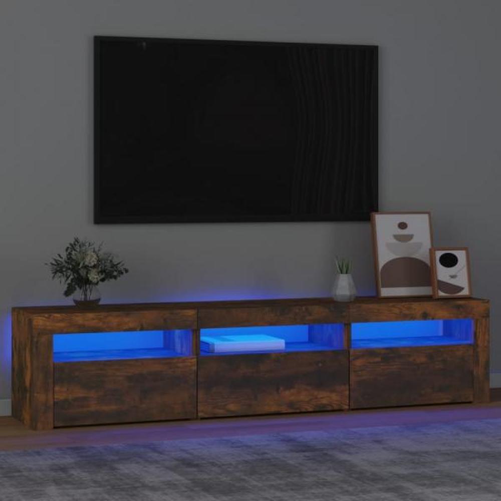 TV-Schrank mit LED-Leuchten Räuchereiche [3152759] Bild 1
