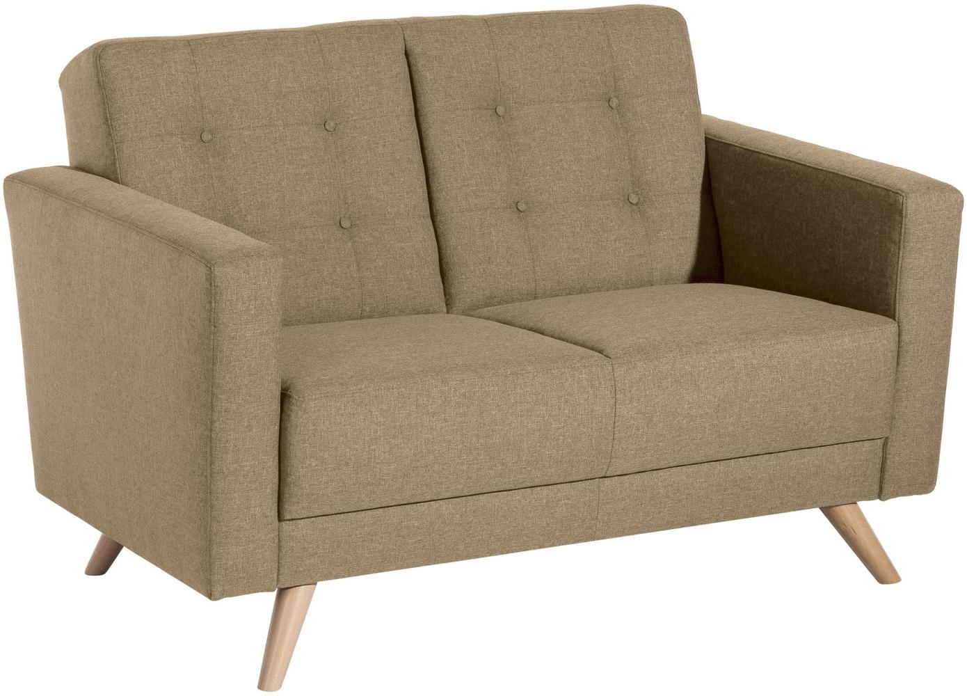 Sofa 2-Sitzer Karisa Bezug Flachgewebe Buche natur / sand 21928 Bild 1