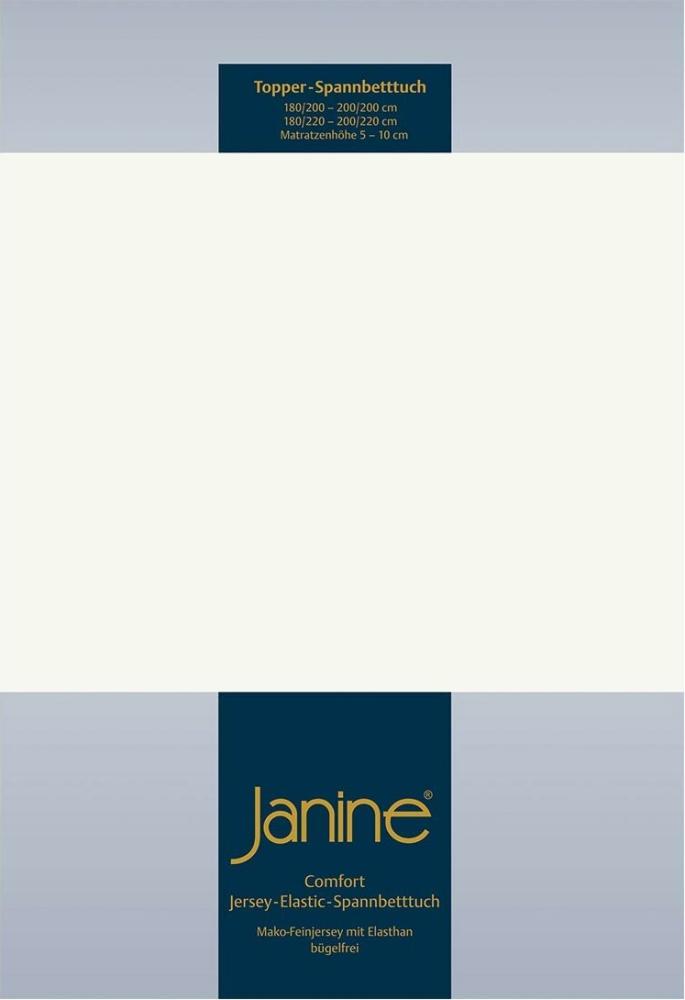 Janine Topper Spannbetttuch TOPPER Elastic-Jersey ecru 5001-09 150x200 Bild 1