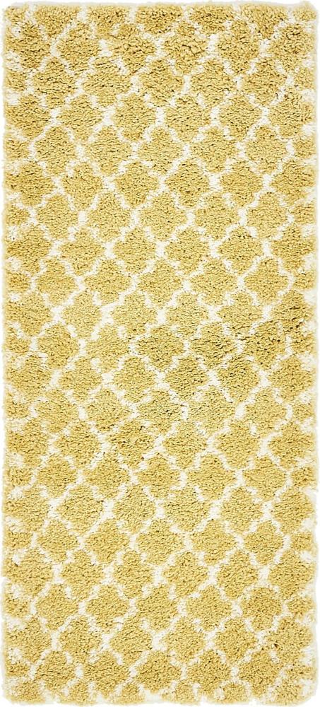 Teppich "MARA Shaggy" Läufer Narzissen-Gelb 80x185 cm Bild 1