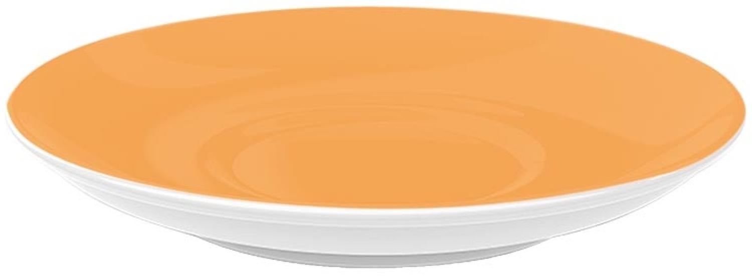 Dibbern Solid Color Mandarine Cappuccino Untertasse Bild 1