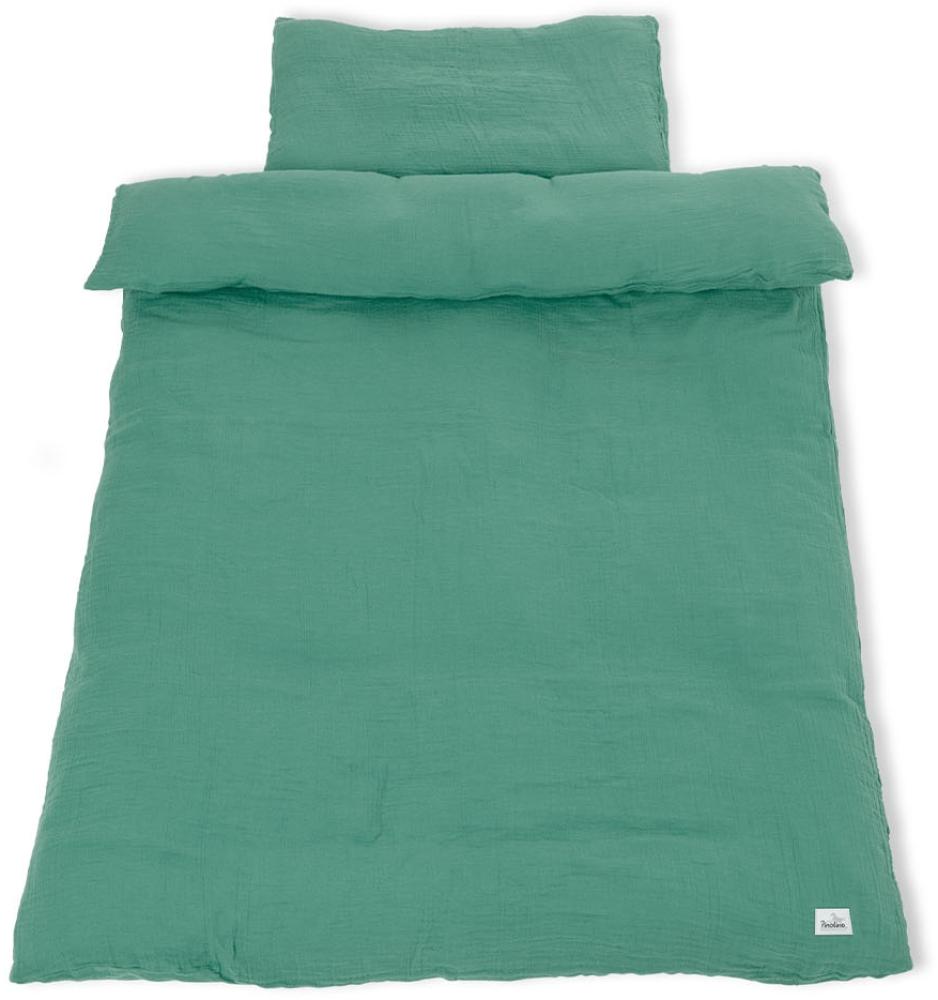 Musselin-Bettwäsche für Kinderbetten, grün, 2-tlg. Bild 1
