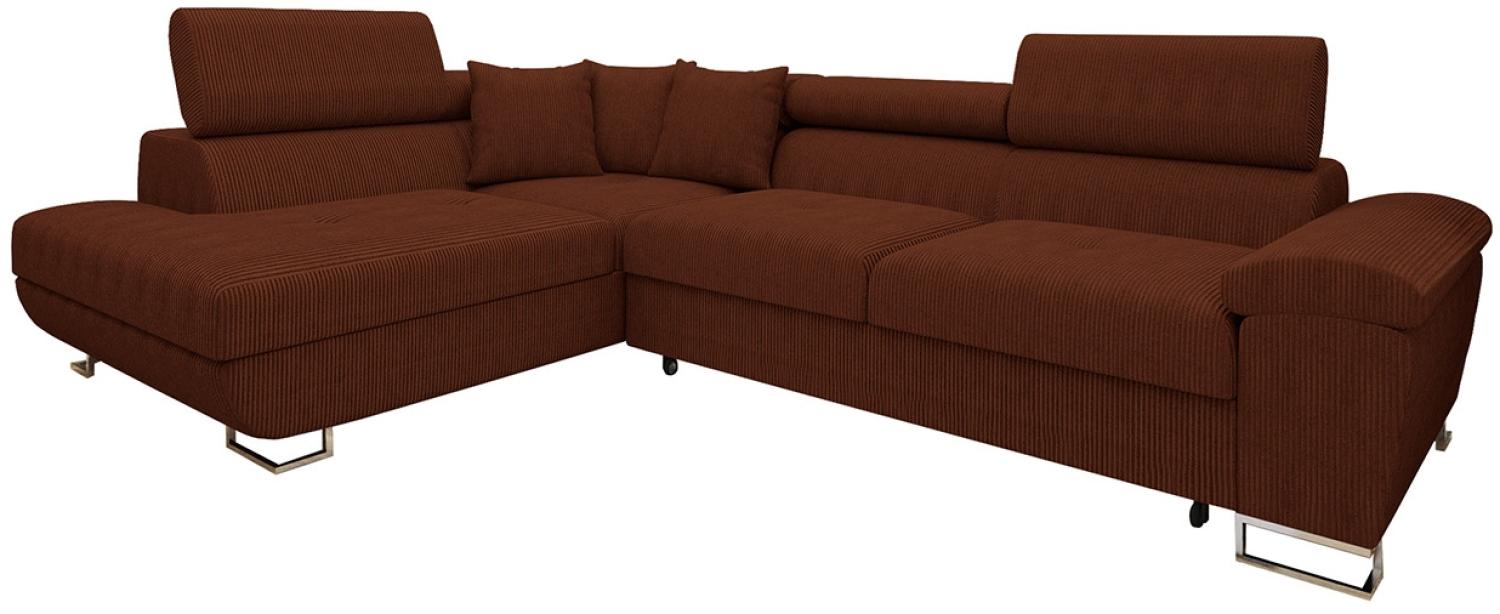 Ecksofa Cotere Cord (Farbe: Poso 39, Seite: Links) Bild 1