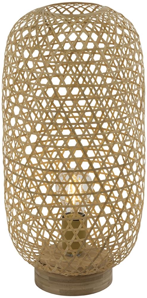 GLOBO Tischlampe Wohnzimmer Tischleuchte Schlafzimmer bambus natur beige 15367T1 Bild 1