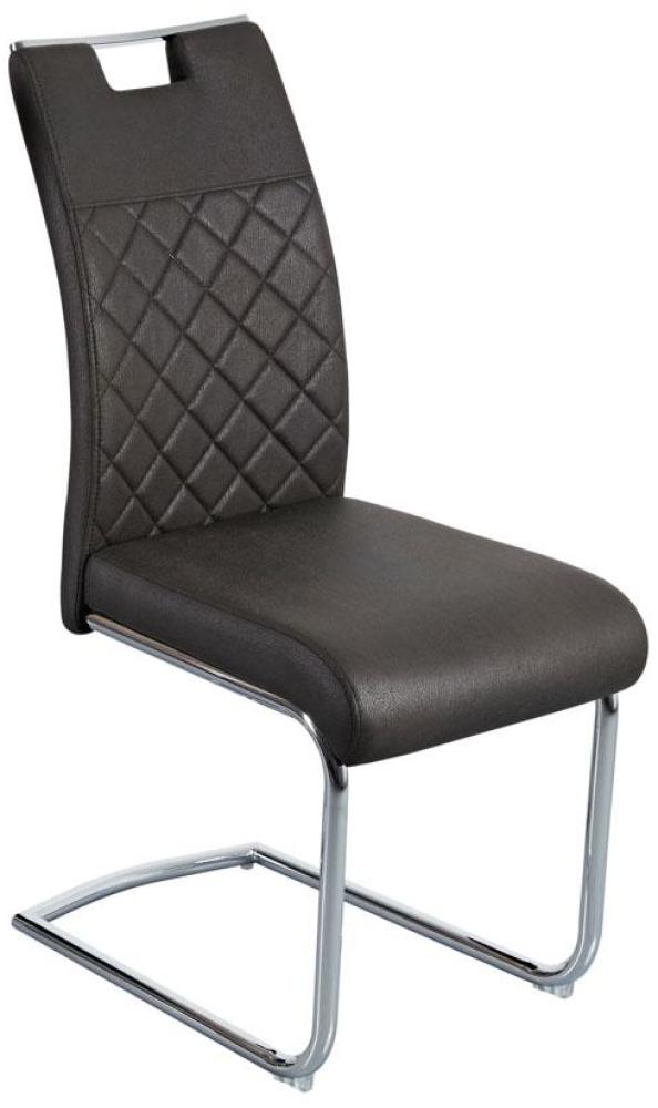 Schwingstuhl 'COMO' 4er-Set Stuhl vintage schwarz mit Griff Bild 1