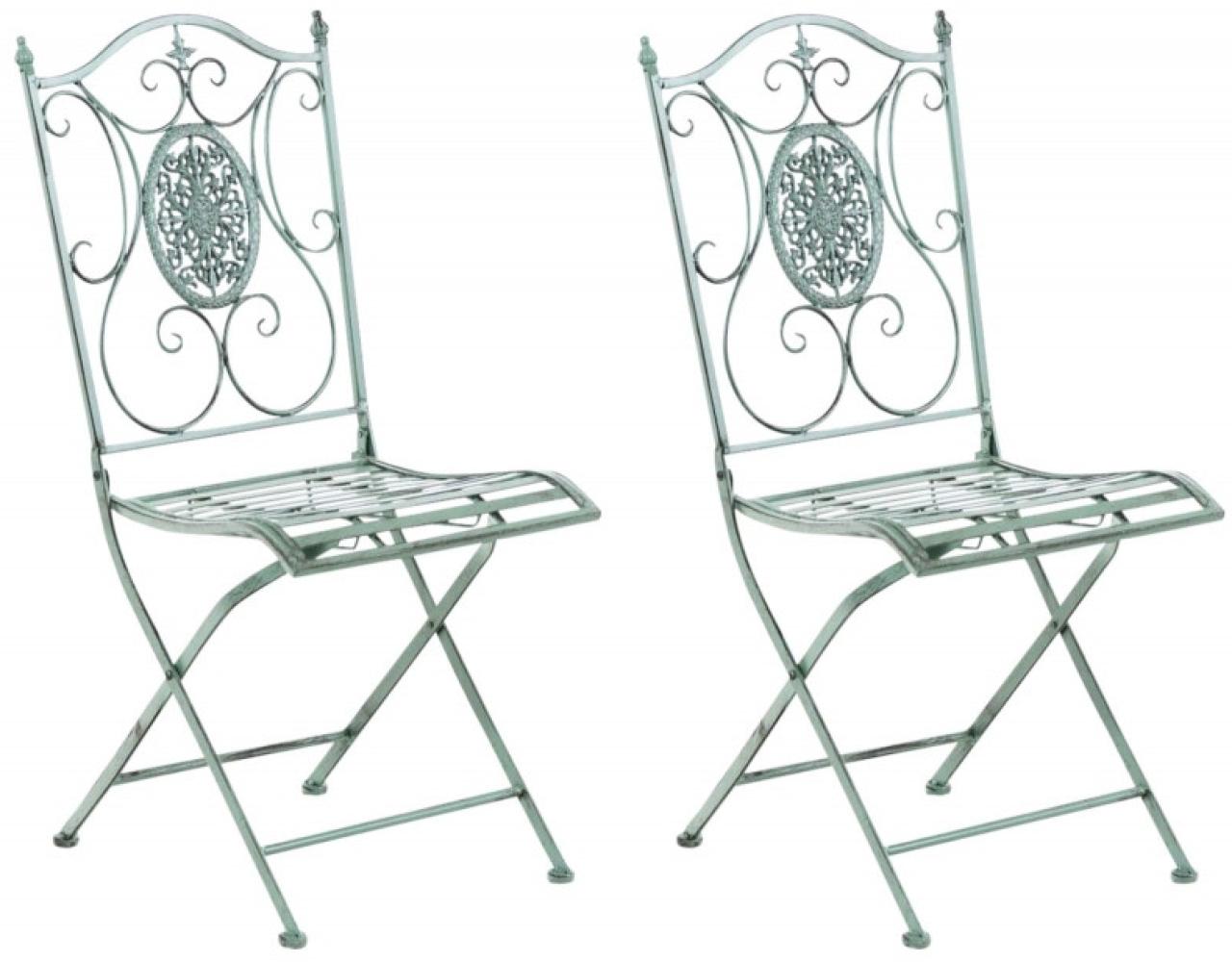 2er Set Stühle Sibell (Farbe: antik-grün) Bild 1