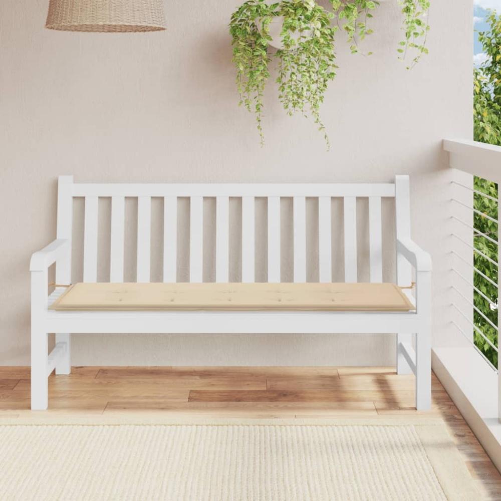 vidaXL Gartenbank-Auflage Beige 150x50x3 cm Oxford-Gewebe Bild 1