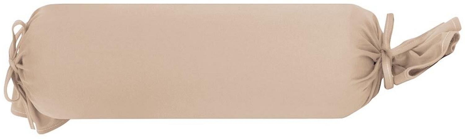 Formesse Bella Donna Jersey Kissenbezug | ca. 15x40 cm | champignon Bild 1