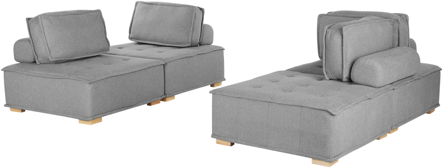 Sofa Set grau 4-Sitzer TIBRO Bild 1