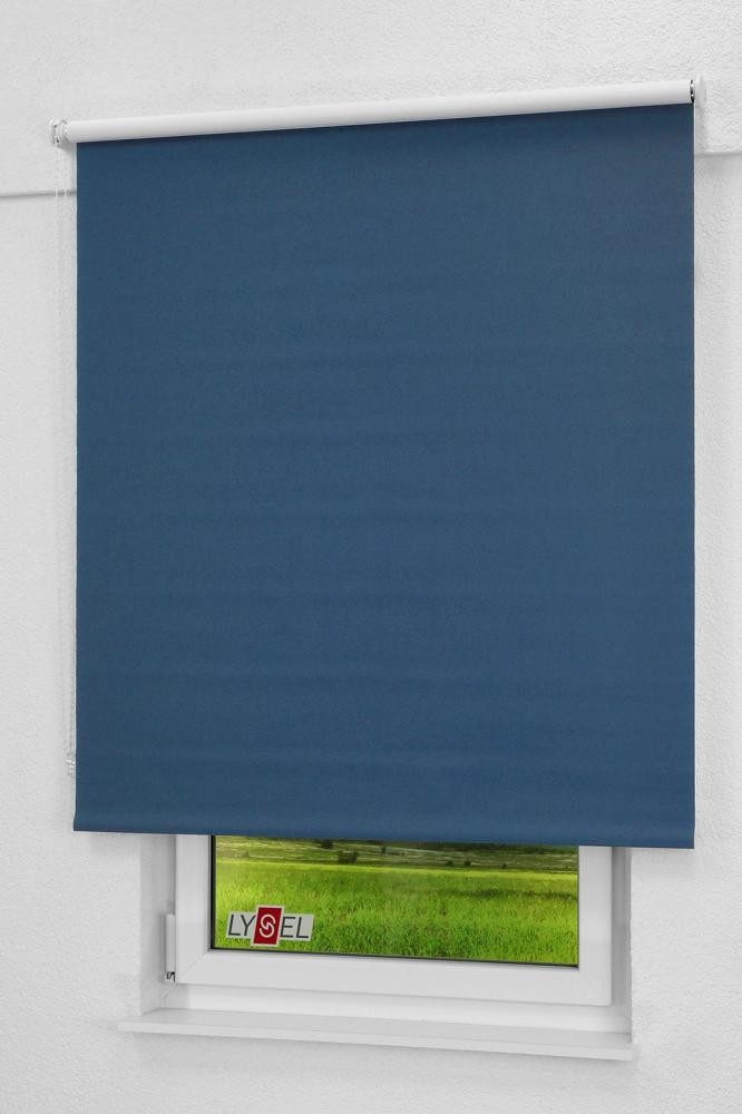 Lysel - Qualitätsrollo abdunkelnd violettblau, (B x H) 93cm x 275cm in blau/violettblau Bild 1