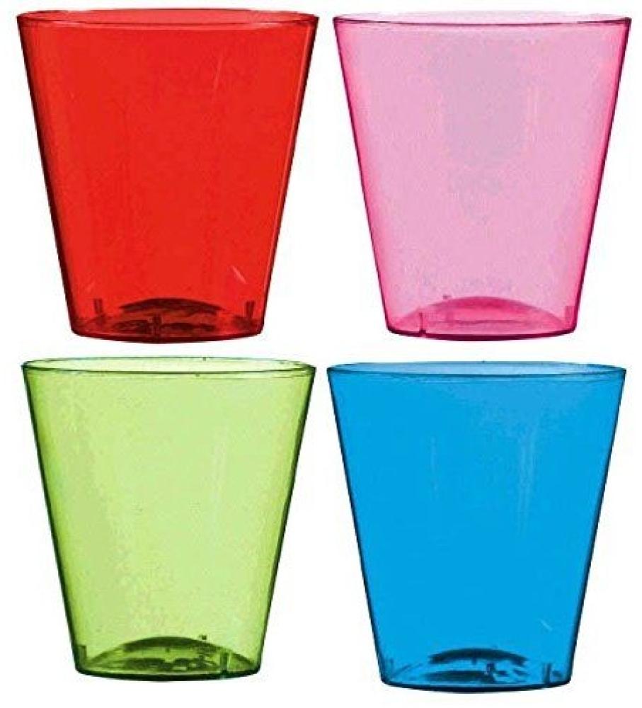Schnapsglas aus Kunststoff 2 oz. mehrfarbig Bild 1