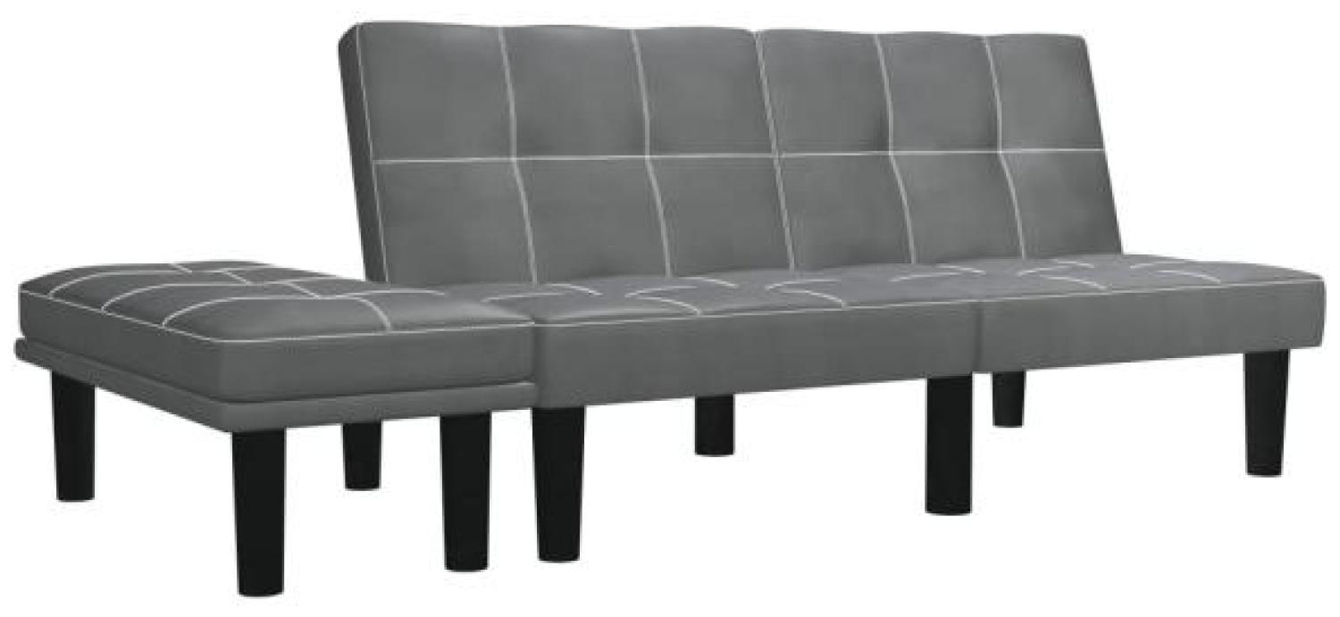 vidaXL 2-Sitzer-Sofa Grau Kunstleder [284760] Bild 1