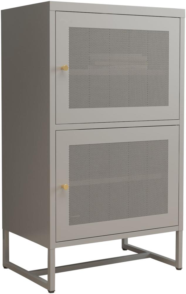 Büroschrank Sund Metall 102x60x40 cm Grau [en. casa] Bild 1